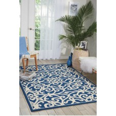 Darby Home Co Hockenberry Hand-Woven Wool Navy/Ivory Area Rug DRBC1951